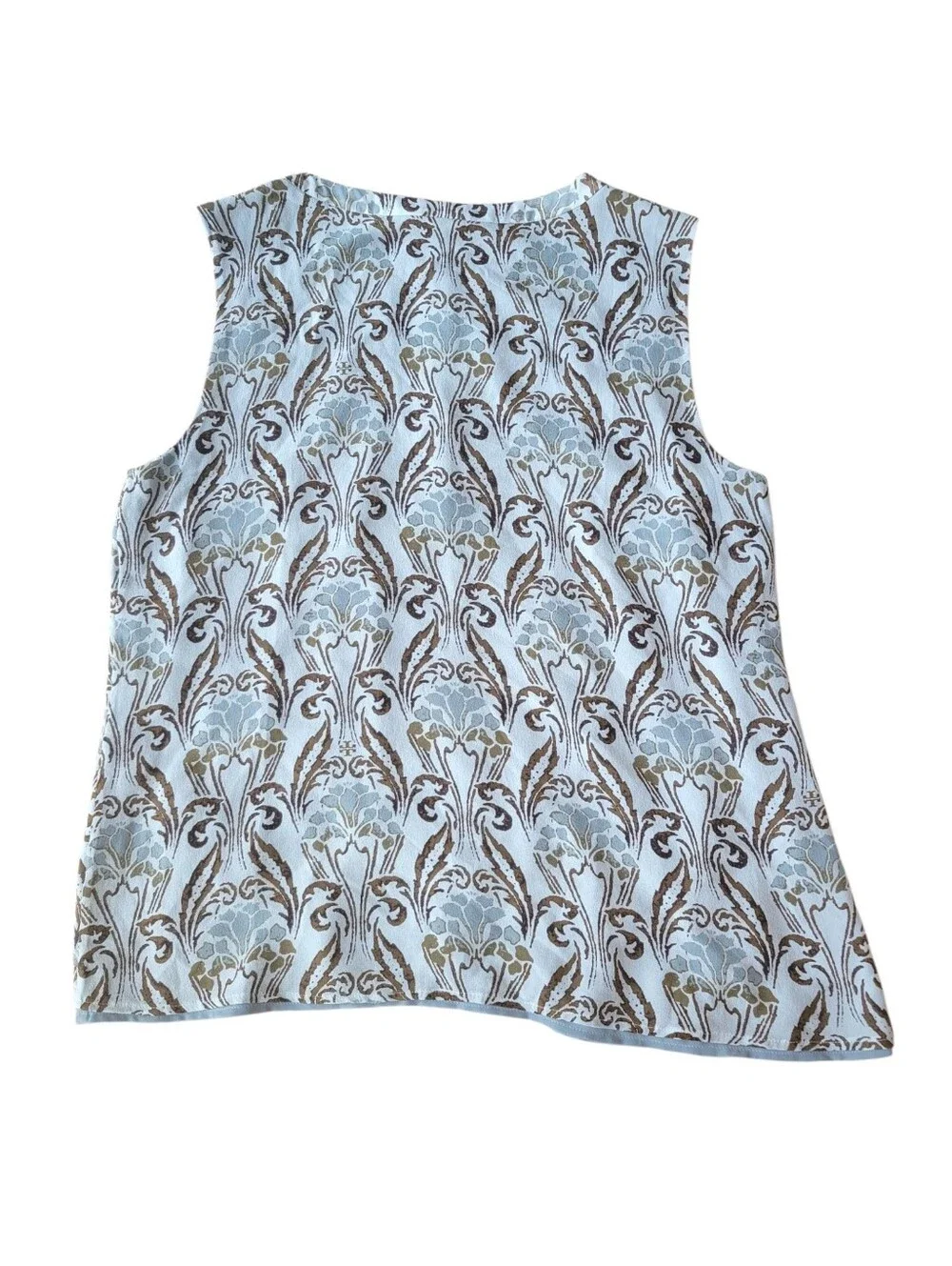 Tory Burch Silk Sleeveless Top Blouse Size 14